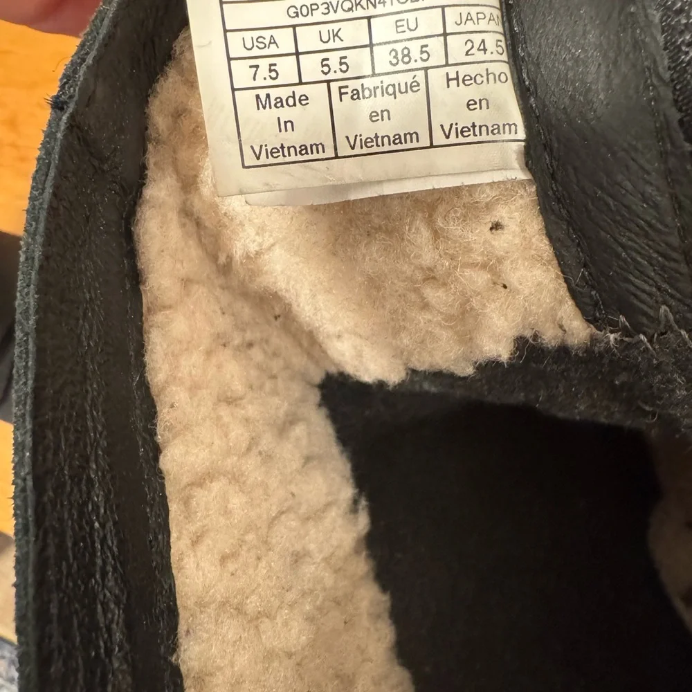 UGG Black Moto Boots with Buckles - Picture 3 of 5